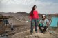 Gal & Shanit at the settlement of Tzukim in the Arava desert.
