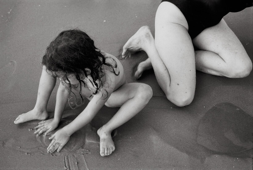 Meitar & Lilach on the beach in Tel Aviv.