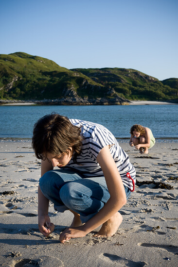The Twins on the Silver Sands of Morar, Scotland