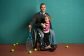 Boaz Kramer, former paralympic tennis champion with his daughter, Romi.