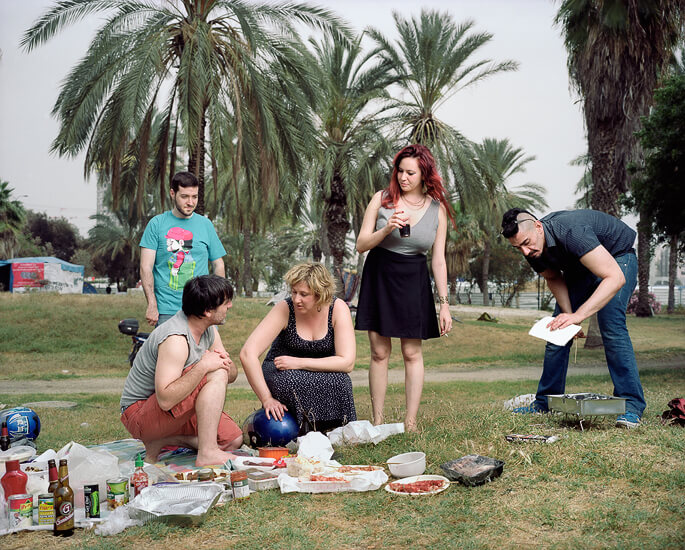Group of friends who live close to the Park, 2014