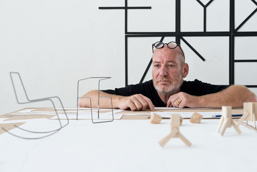 Designer Pini Leibovich in his Studio.