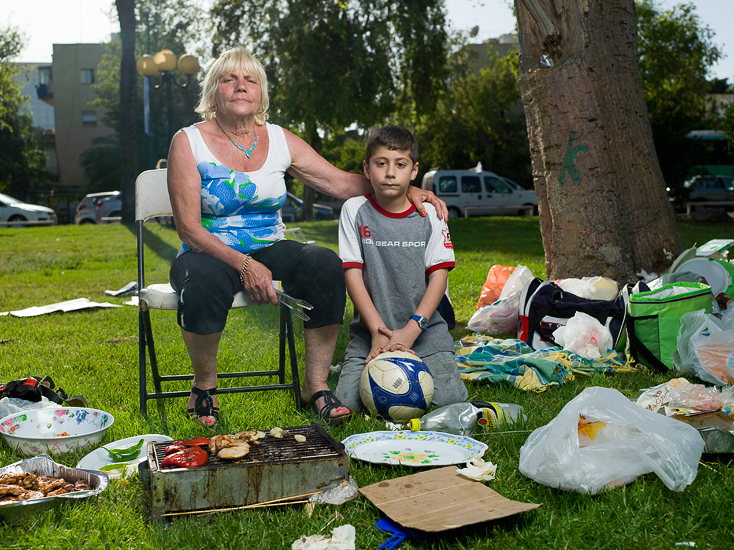 Malka Bibi & Ohad, her sister's grandson, 2012
