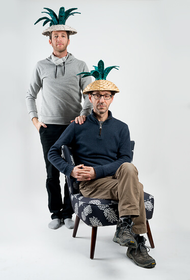 Boaz and myself on shoot for Golf & Co.