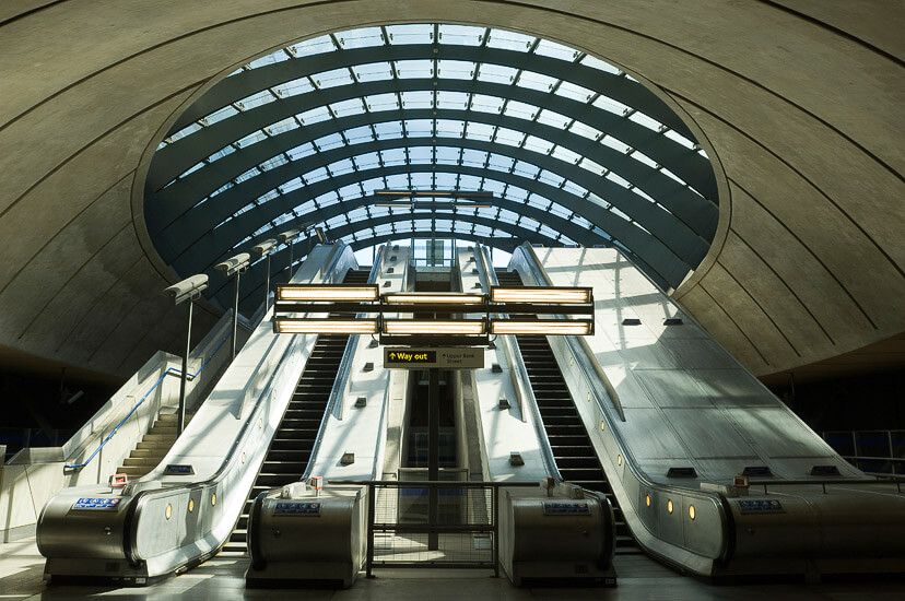 Canary Wharf station, London.
