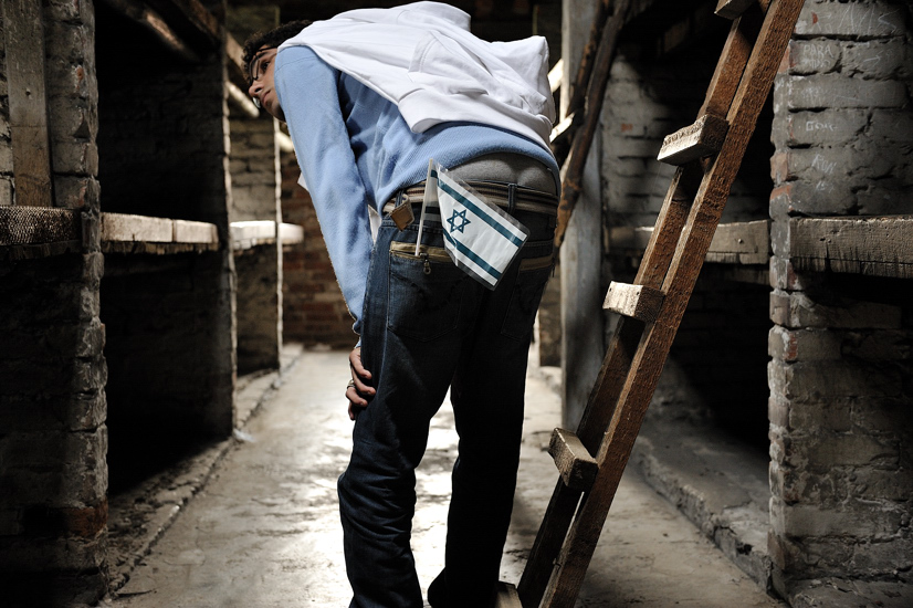 Inside Auschwitz-Birkenau extermination camp.