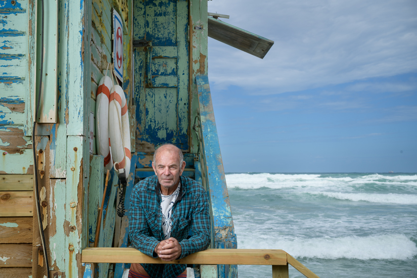 Moshe Hausenberg, Lifeguard at Beit Yannai Beach, May 2020